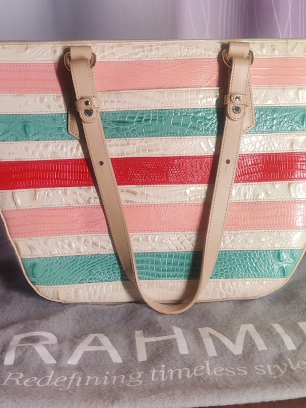 Brahmin Willa Carryall Sunglow Cayo Coco (Large) - Picture 5 of 9